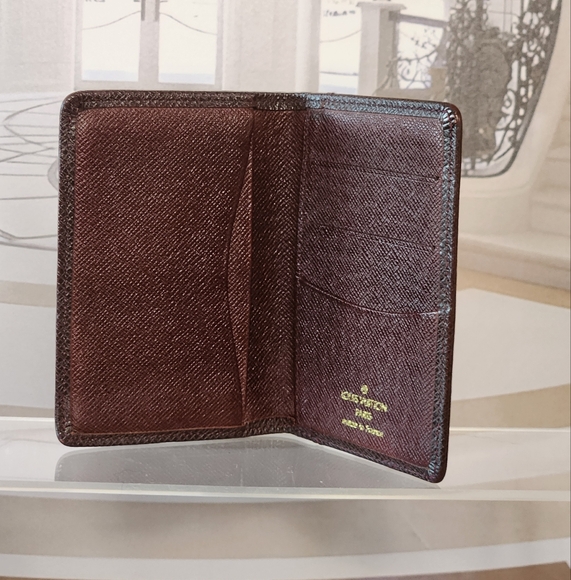 AUTHENTIC Louis Vuitton Taiga Organizer Depoche Business Card Holder - Picture 3 of 16